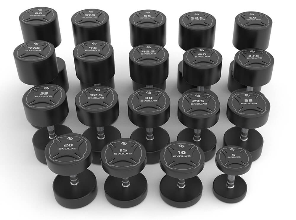 Evolve TPU Urethane Dumbbell Set 10-60 kg (DS-TP)