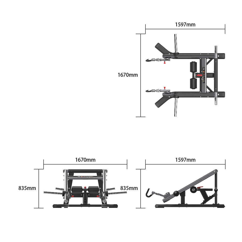 Evolve Ultra Series Plate Loaded Squat Lunge (UL-280)