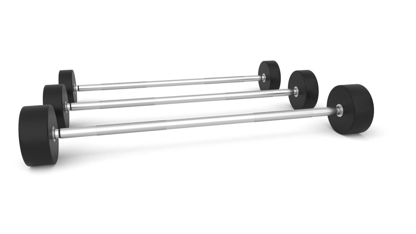 Evolve CPU Urethane Straight Fixed Barbells Set (FB-US-10-55)