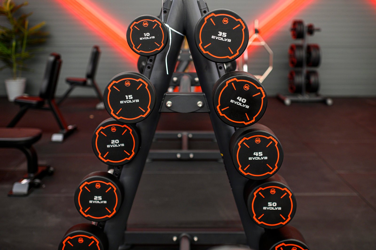 Evolve CPU Urethane Straight Fixed Barbells Set (FB-US-10-55)