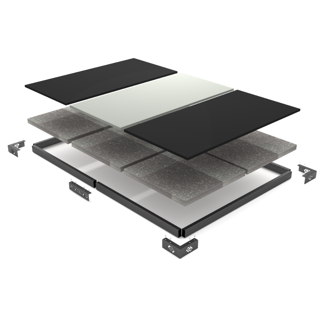 Evolve Weightlifting Free Standing Sound & Vibration Absorption Platform 310 x 210 x 10 cm (FS-300)