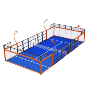 Panoramic padel courts